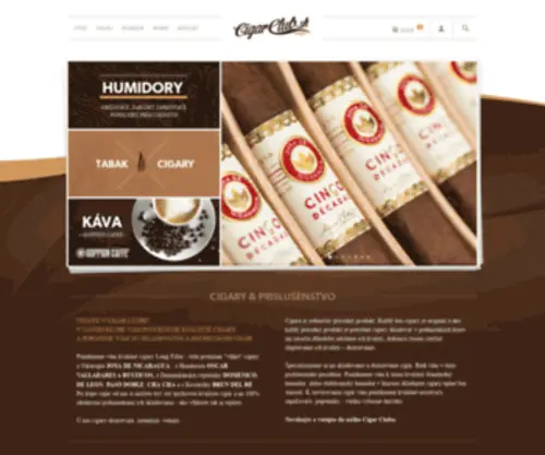 Cigarclub.sk(Cigarclub) Screenshot