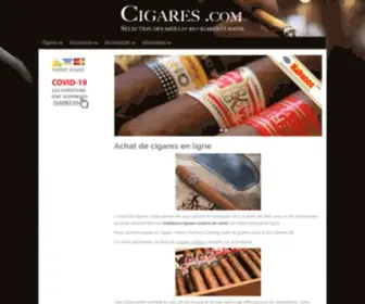 Cigares.com(Vente de Cigares Cubains) Screenshot
