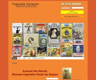 Cigarettecollector.net(Cigarette Collector) Screenshot