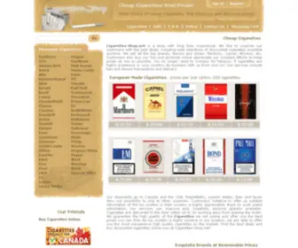 Cigarettes-Shop.net(WorldWide known cigarettes with delivery online shop. Only $22.40 for the carton) Screenshot