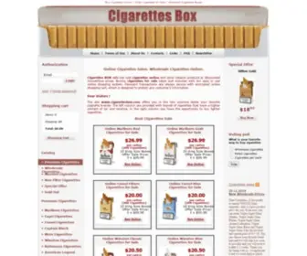 Cigarettesbox.com(Cigarettes online) Screenshot