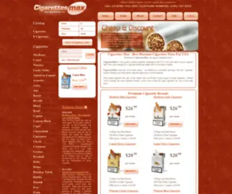 Cigarettesmax.com(Cigarettes) Screenshot