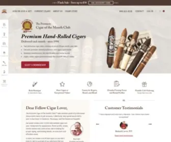 Cigarmonthclub.com(Cigar of the Month Club) Screenshot