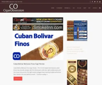 Cigarobsession.com(CigarObsession Cigar Reviews) Screenshot