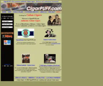 Cigarpuff.com(Cuban Cigars from) Screenshot