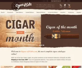 Cigars-OF-Cuba.com(Cuban cigars from Cigars of Cuba) Screenshot