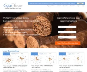 Cigarsense.com(Cigar Sense) Screenshot