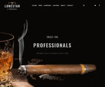 Cigarshouston.com(Lone Star Tobacco) Screenshot