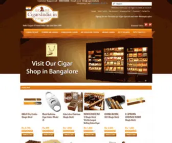 Cigarsindia.in(India's Largest and Trusted Online Cigar Store Since 1998) Screenshot