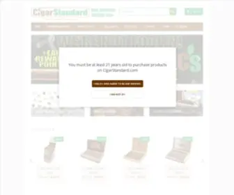 Cigarstandard.com(Best Online Cigar Store and Accessories) Screenshot