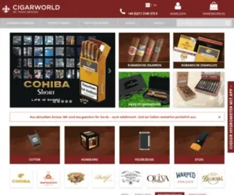 Cigarworld.de(Zigarren online kaufen) Screenshot