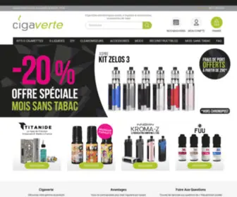 Cigaverte.com(Les Spécialistes de la Vape) Screenshot
