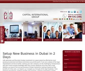 Cigdubai.ae(Business Setup Consulting Firms in Dubai) Screenshot