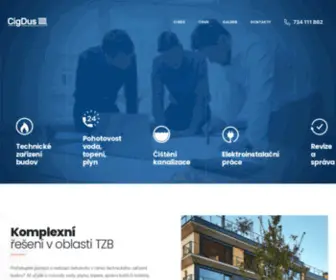 Cigdus.cz(Specialisté na technické zařízení budov a správu kotelen) Screenshot
