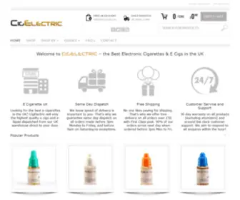 Cigelectric.co.uk(Electronic Cigarettes) Screenshot