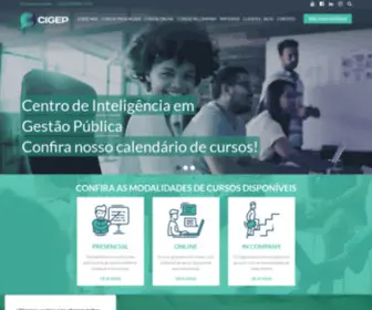 Cigep.com.br(O Centro de Inteligência em Gestão Pública) Screenshot