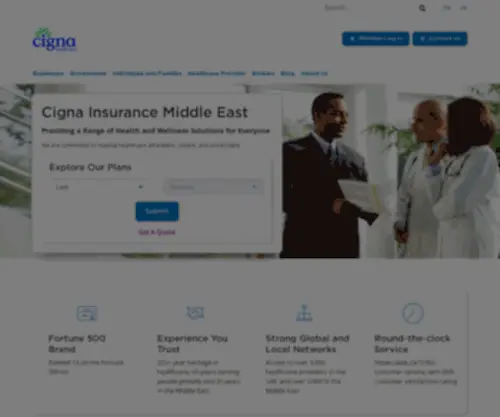 Cigna-ME.com(Cigna Global Expat Health Insurance) Screenshot