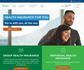 Cigna.com.sg(Cigna Singapore Insurance) Screenshot