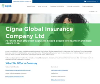 Cigna.gg(Cigna Global Insurance Company Ltd) Screenshot