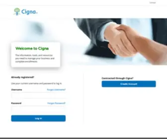 Cignaforbrokers.com(A Business of Caring) Screenshot