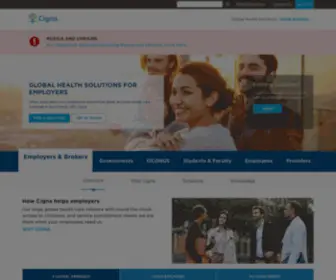 Cignaglobalhealth.com(Cigna Global Expat Health Insurance) Screenshot
