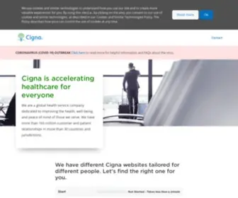 Cignainternational.com(Global Health Services Company) Screenshot