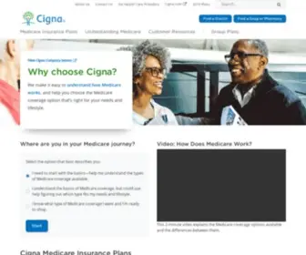 Cignamedicare.com(Medicare Insurance Plans and Coverage Options) Screenshot