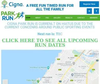 Cignaparkrun.com(A Free Fun Timed Run in Dubai) Screenshot