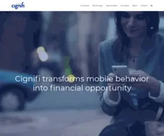 Cignifi.com(Home) Screenshot