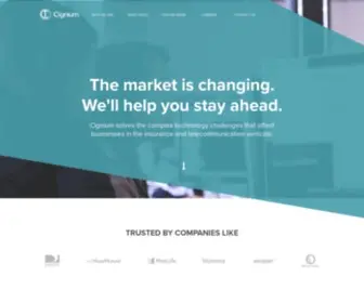Cignium.com(The Leader in Direct to Consumer Insurance Marketing and Sales) Screenshot