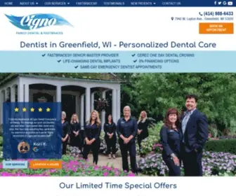 Cignodental.com(Dentist in Greenfield) Screenshot