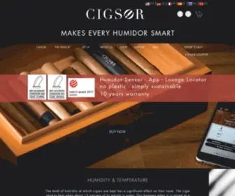 Cigsor.com(Humidor Sensor) Screenshot