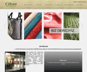 Cihanderi.com(Cihan Deri Sanayi A.Ş) Screenshot