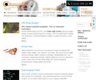 Cihangirlaboratuvar.com(Cihangir Laboratuvar) Screenshot