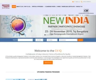 Cii-IQ.in(Confederation of Indian Industry's Centre of Excellence for Quality) Screenshot