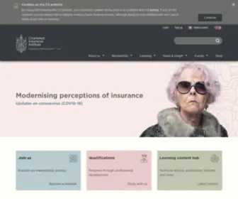 Cii.co.uk(Chartered Insurance Institute (CII)) Screenshot