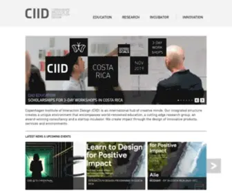 Ciid.dk(Copenhagen Institute of Interaction Design) Screenshot