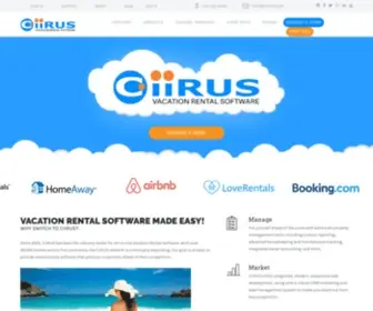 Ciirus.com(Better Vacation Rental Software) Screenshot