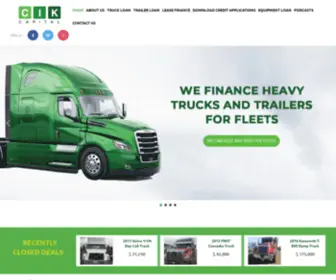 Cikcapital.com(Commercial Truck Loans Toronto Canada) Screenshot