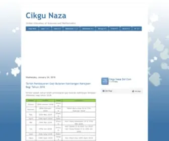 Cikgunaza.com(Cikgu Naza) Screenshot