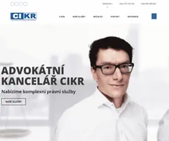 Cikr.cz(Advokátní kancelář Praha) Screenshot