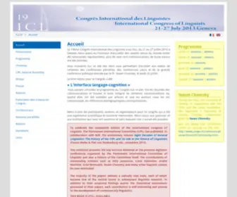 Cil19.org(Congrès International des Linguistes) Screenshot