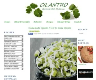 Cilantroonline.com(Cilantro) Screenshot