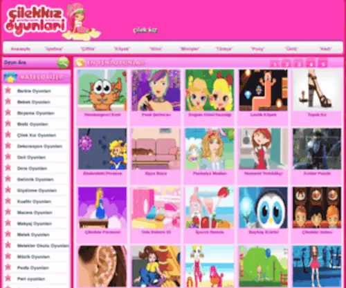 Cilekkizoyunlari.com(çilek kız oyunları) Screenshot