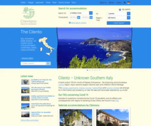 Cilento-Travel.com(Cilento Ferien) Screenshot