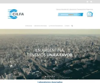 Cilfa.org.ar(Cámara Industrial de Laboratorios Farmacéuticos Argentinos) Screenshot