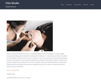 Ciliastudio.com(Eyelash Services) Screenshot