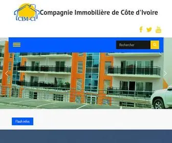 Cim-CI.net(Compagnie Immobilière de Côte d'Ivoire) Screenshot