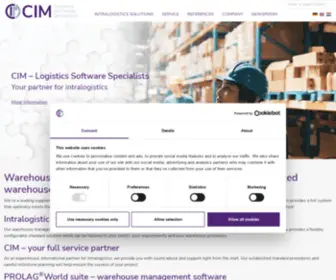 Cim-Logistics.com(CIM // Warehouse) Screenshot