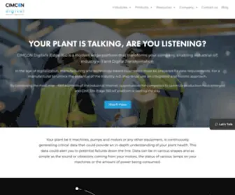 Cimcondigital.com(Predictive Maintenance Solutions and IoT Edge Platform for Industries by CIMCON Edge Computing) Screenshot